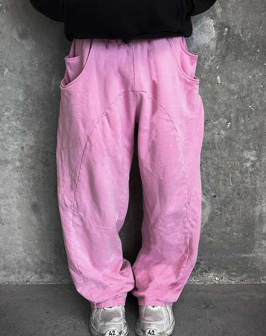 Herren nan Oversize-Freizeitjogger mit geschwungenen Nahtdetails, Kordelzugbund und elastischen Beinabschlüssen Nord Taschen