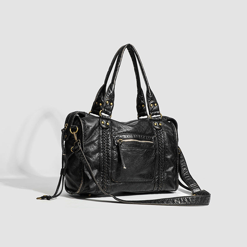 Damen Tragetasche mit eleganten Details und robustem Reißverschluss Nord Taschen