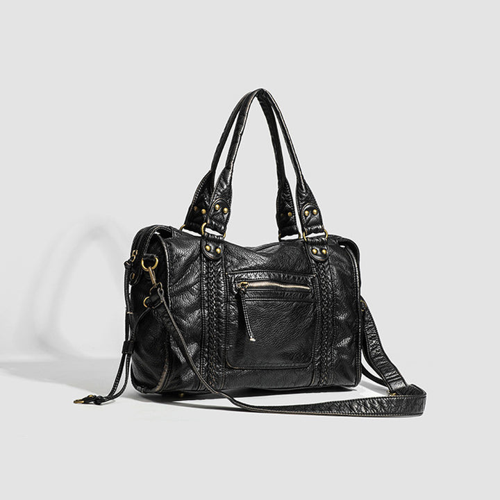 Damen Tragetasche mit eleganten Details und robustem Reißverschluss Nord Taschen