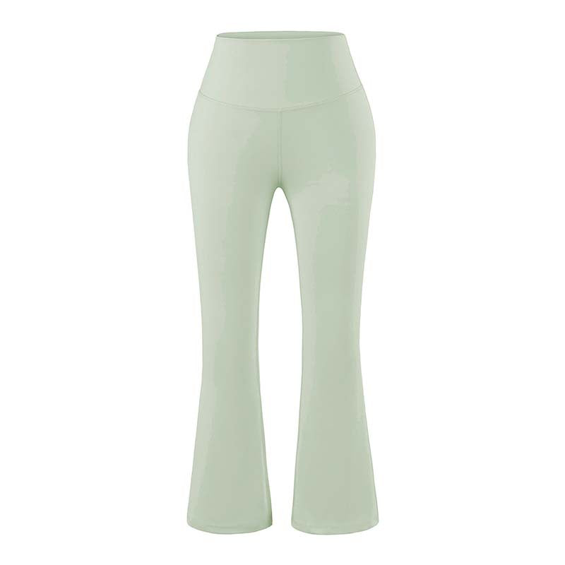 Damen High‑Waist Yoga-Flarehose mit ausgestelltem Schlag und Komfortbund Nord Taschen