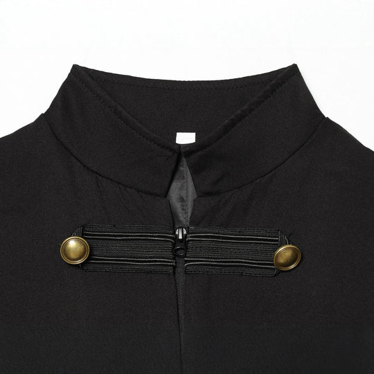 Damen Taillierte Military‑Weste mit Stehkragen und Zierriegeln Nord Taschen