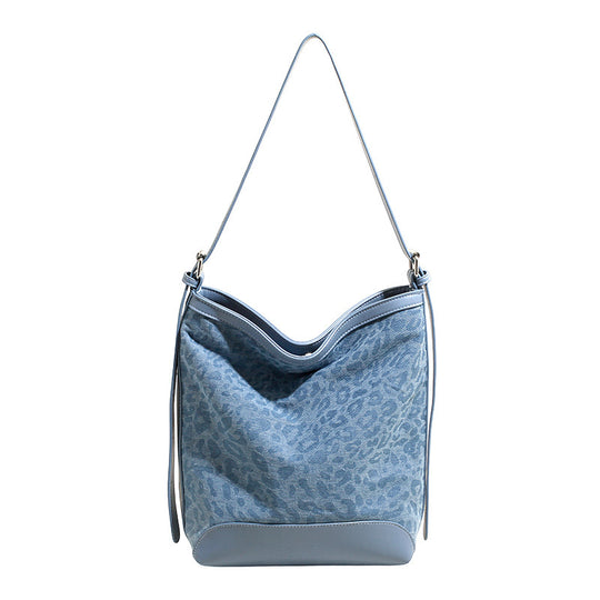 Damen Hobo-Tasche mit elegantem Leodruck und verstellbarem Schulterriemen Nord Taschen