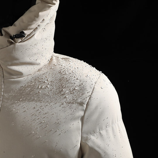 Herren langer gesteppter Winterparka mit Kapuze, wasserabweisender Außenhülle & wärmereflektierendem Innenfutter Nord Taschen