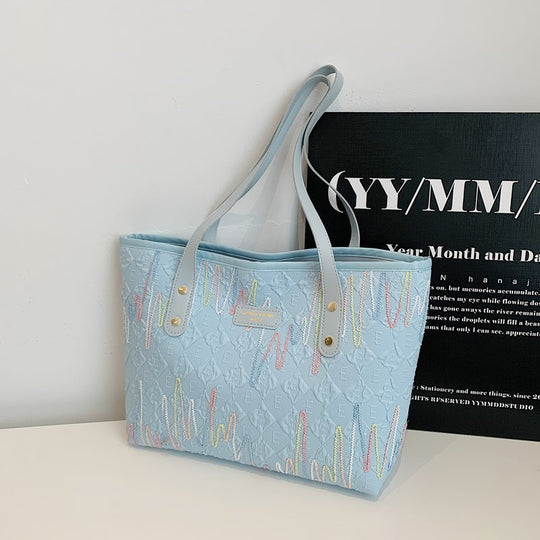 Damen Tragetasche mit modernem grafischen Design Nord Taschen