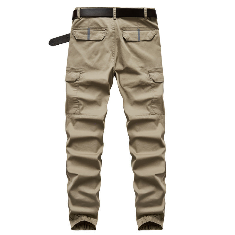 Herren Cargo-Joggerhose mit Gummbündchen, Knieeinsatz und Mehrfach-Taschen Nord Taschen