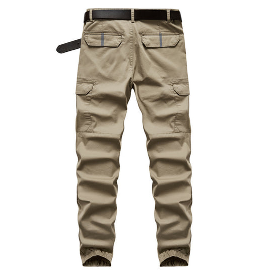 Herren Cargo-Joggerhose mit Gummbündchen, Knieeinsatz und Mehrfach-Taschen Nord Taschen