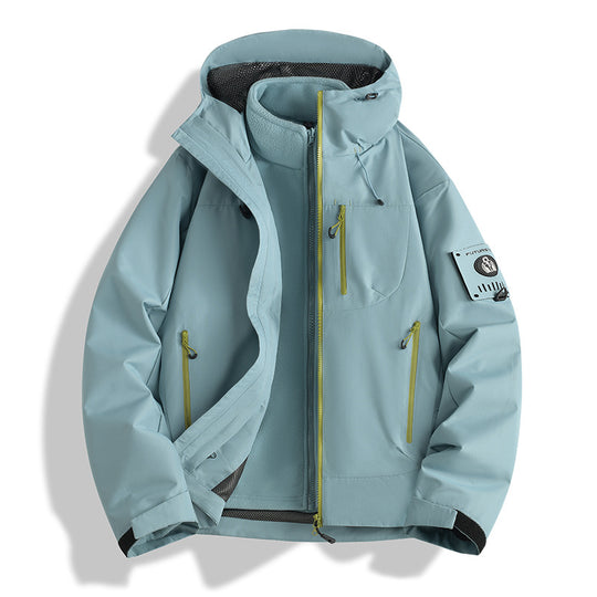 Herren Funktions-Softshelljacke mit abnehmbarem Fleece-Innenfutter Nord Taschen