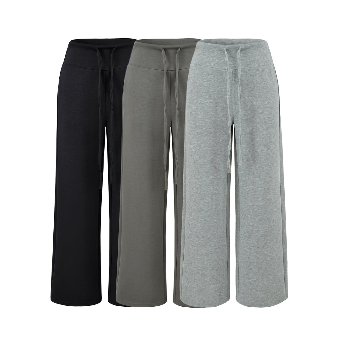 Damen Culotte-Loungehose mit hohem Komfortbund und Tunnelzug Nord Taschen