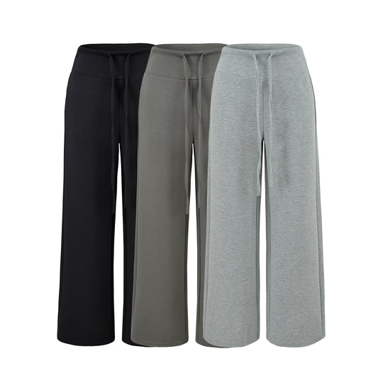 Damen Culotte-Loungehose mit hohem Komfortbund und Tunnelzug Nord Taschen