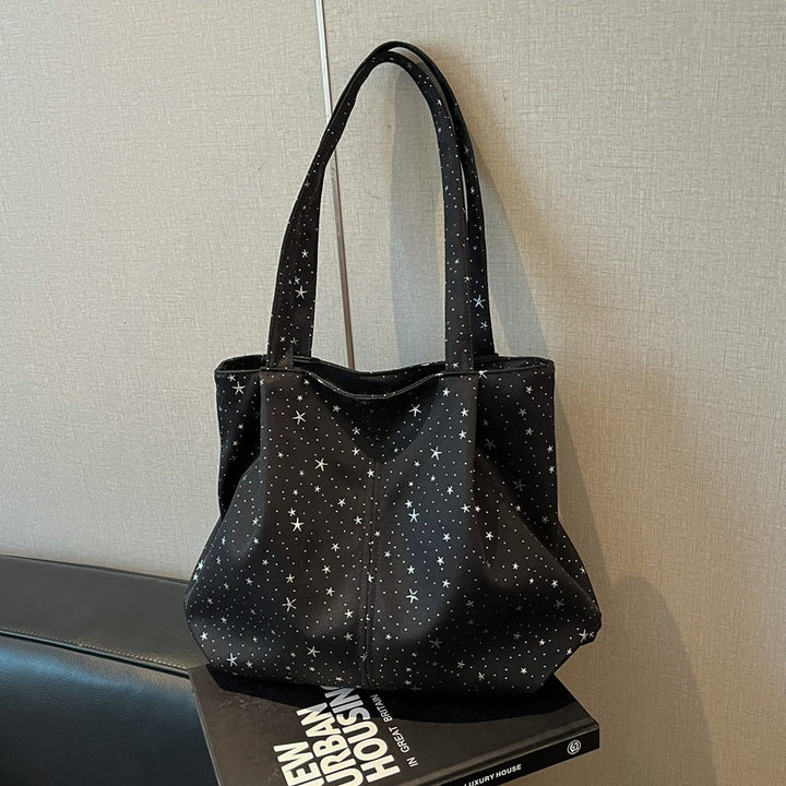 Damen Tragetasche mit funkelndem Sternenmuster Nord Taschen