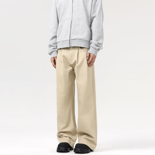 Herren Baggy-Twill-Hose mit tiefem Schritt und fließender Oversize-Silhouette Nord Taschen