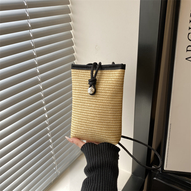 Damen praktische Wickeltasche mit elegantem Kordelzug Nord Taschen
