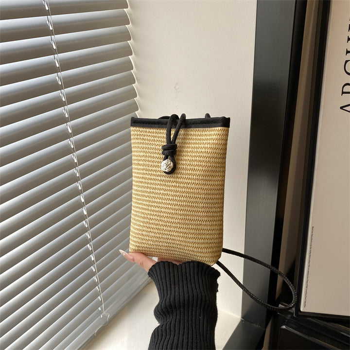 Damen praktische Wickeltasche mit elegantem Kordelzug Nord Taschen