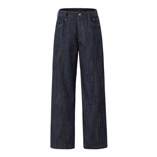Damen Highwaist-Jeanshose mit weitem Bein, gerader Silhouette und Five-Pocket-Design Nord Taschen