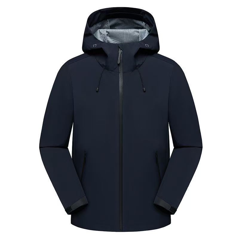 Herren Urbaner Softshell-Regenparka mit getapten Nähten, verstellbarer Kapuze und wasserdichtem Reißverschluss Nord Taschen