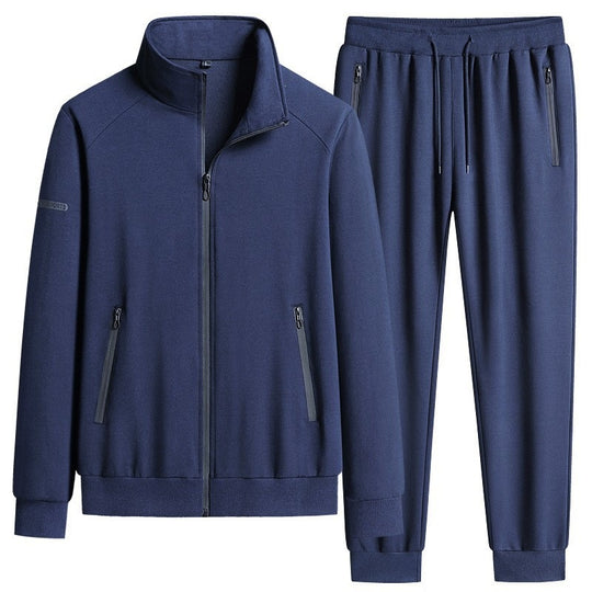 Herren Sportlicher Softshell-Trainingsanzug-Set mit fleecegefütterter Jacke und tapered Jogginghose Nord Taschen