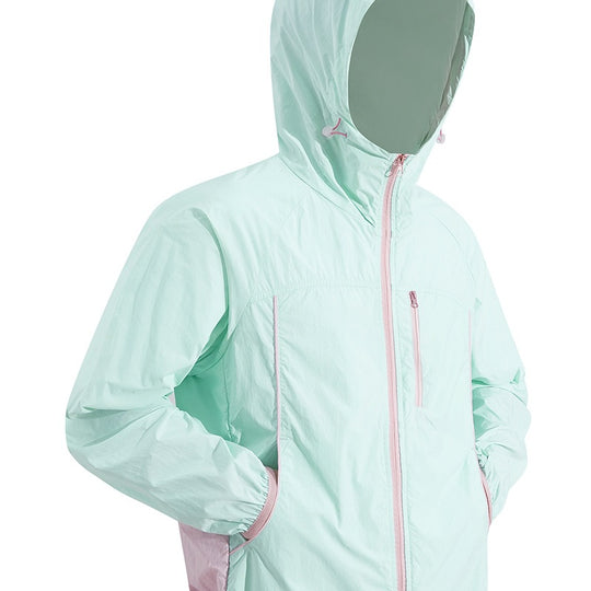 Herren Ultraleichte Kapuzenwindjacke aus Ripstop mit verstellbarem Saum & Brustreißverschluss Nord Taschen