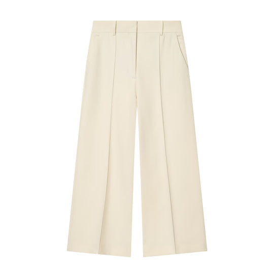 Damen Zweiteiliges Anzugs-Set mit Oversize-Longblazer und High-Waist Bundfaltenhose Nord Taschen