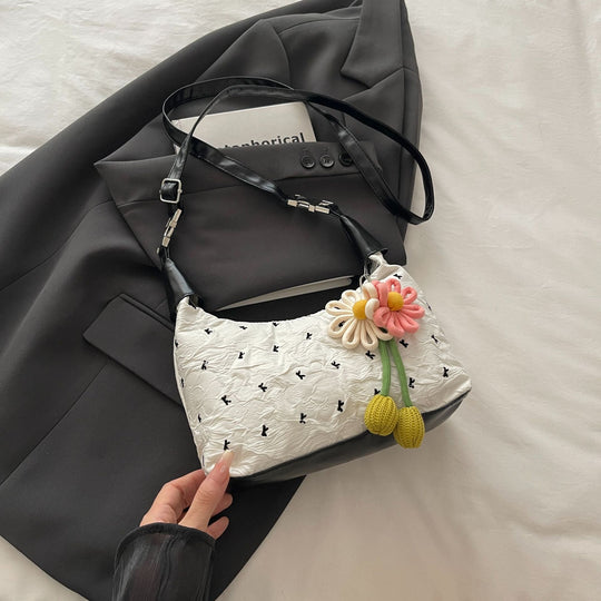 Damen modische Umhängetasche mit floralem Detail Nord Taschen