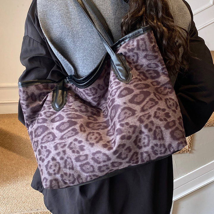 Damen Tote-Tasche mit modernem Leo-Muster und robusten Tragegriffen Nord Taschen