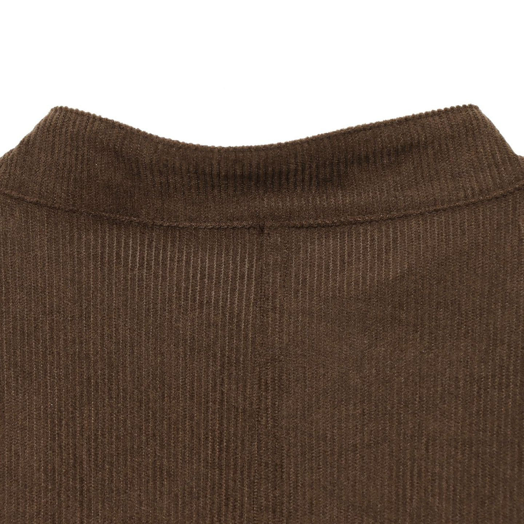 Damen Cropped Militärjacke mit Stehkragen, Epauletten und Zierknopfleiste Nord Taschen
