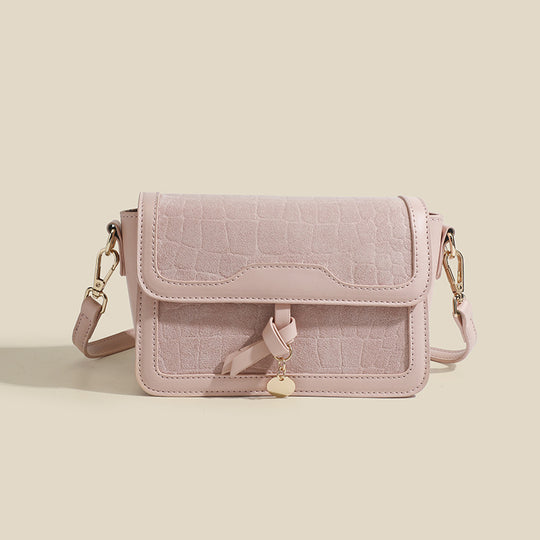 Damen Umhängetasche mit luxuriösem Wildlederakzent und eleganter Klappenöffnung Nord Taschen