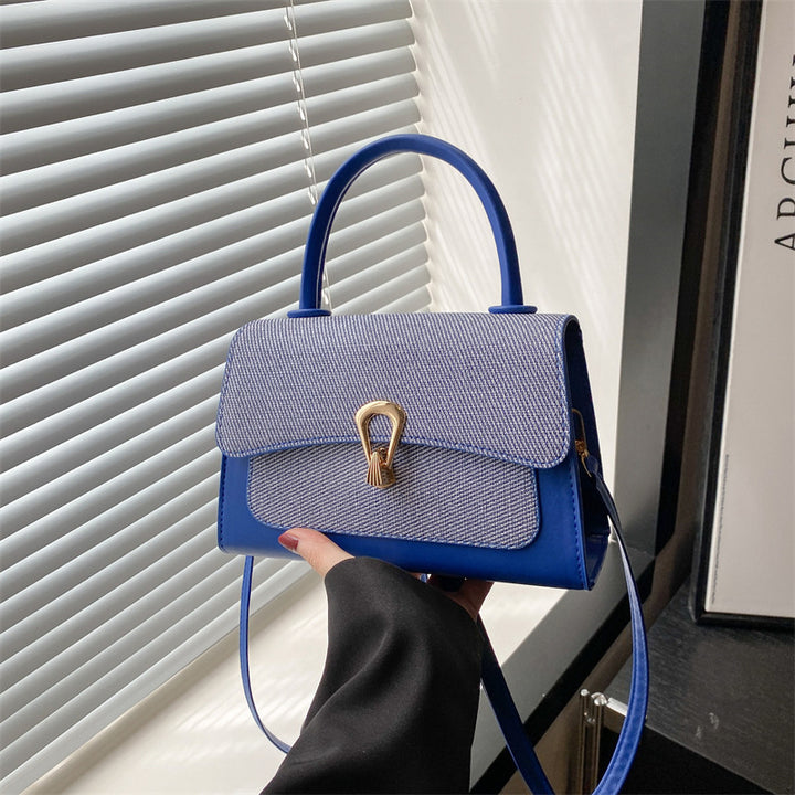 Damen elegante Handtasche mit strukturierter Oberfläche und goldenen Akzenten Nord Taschen
