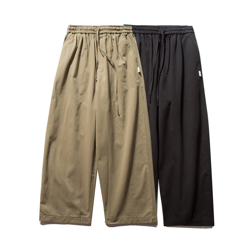 Unisex Weite Culotte-Hose mit elastischem Bund und Kordelzug Nord Taschen