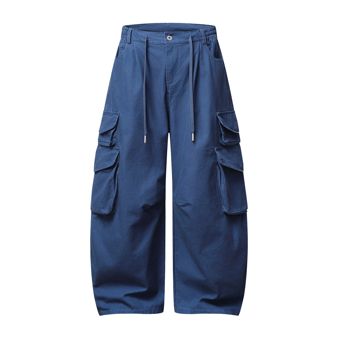 Damen Utility-Cargo-Culotte mit weitem Bein, elastischem Bund und Pattentaschen Nord Taschen