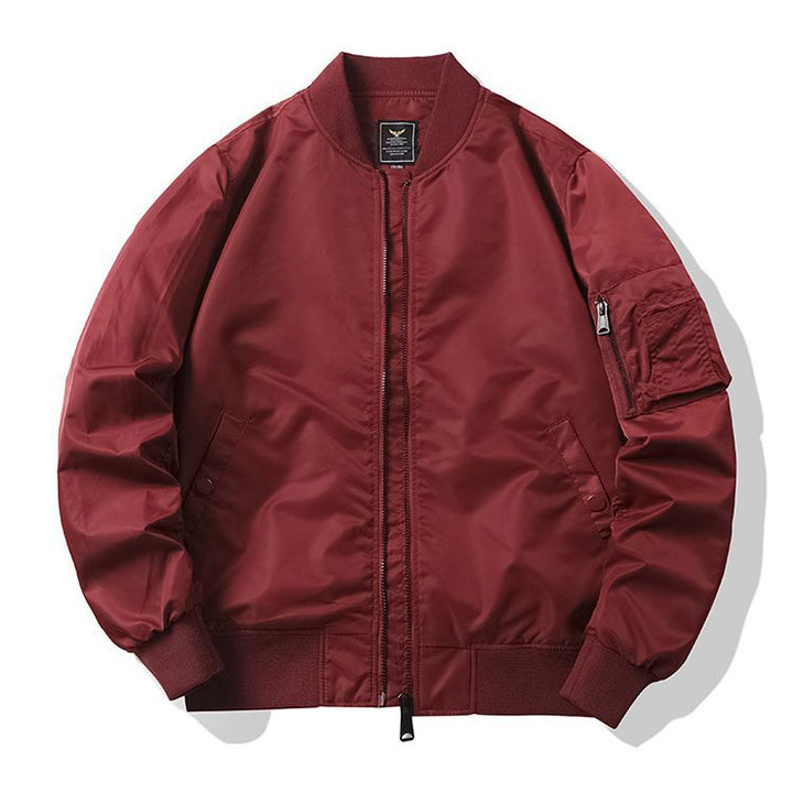 Men's  low-profile utility bomber jacket with two-way concealed zip and sleeve tool pocket Nord Taschen