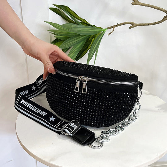 Damen modische Umhängetasche mit Glitzerakzenten Nord Taschen