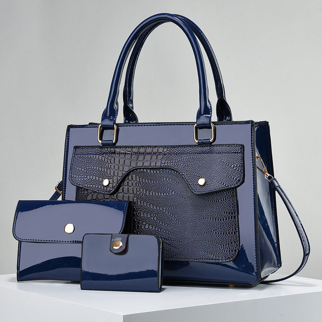 Damen elegante Handtasche mit strukturiertem Mustermix Nord Taschen
