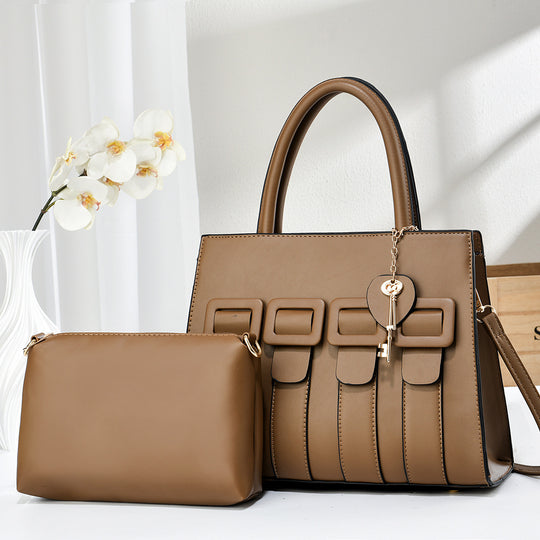 Damen trendige Handtasche mit abnehmbarem Kosmetiktäschchen Nord Taschen