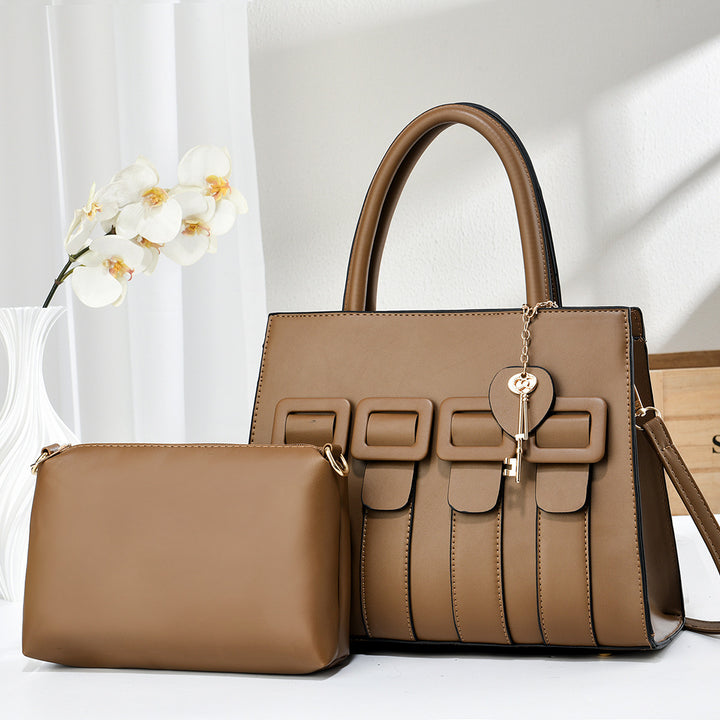 Damen trendige Handtasche mit abnehmbarem Kosmetiktäschchen Nord Taschen