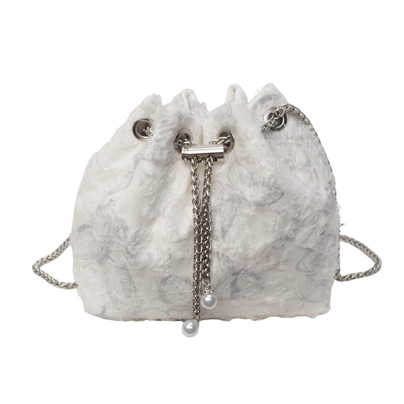 Damen trendige Tasche mit verspieltem Pelz-Detail Nord Taschen