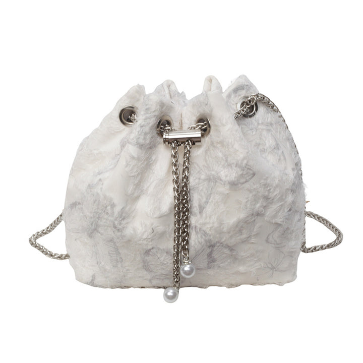 Damen trendige Tasche mit verspieltem Pelz-Detail Nord Taschen