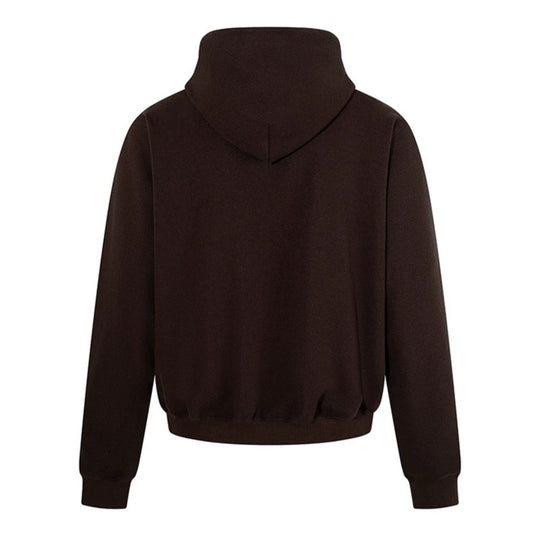 Herren Kapuzen‑Sweatjacke mit karierter Kapuzenfütterung, Metallreißverschluss und geripptem Saum Nord Taschen