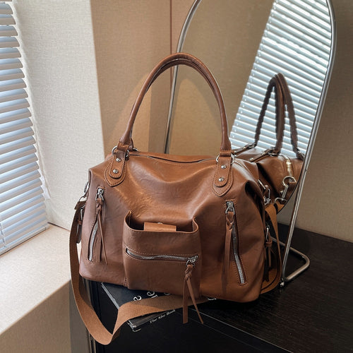 Damen vielseitige Handtasche mit mehreren Fächern und abnehmbarem Schulterriemen Nord Taschen