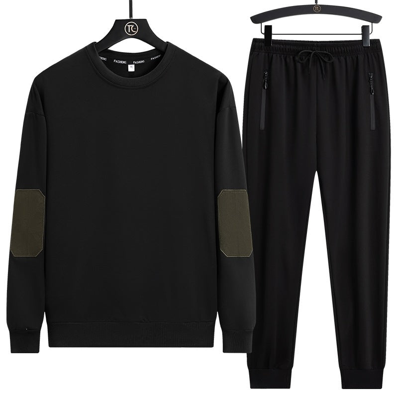 Herren Sportives Lounge-Set aus Funktionsfleece mit Ellenbogenpatches & Reißverschlusstaschen Nord Taschen