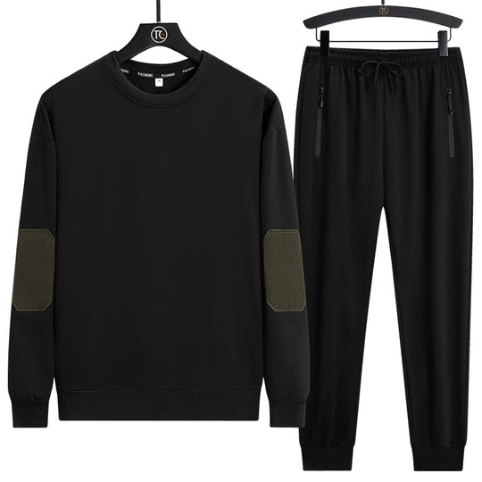 Herren Sportives Lounge-Set aus Funktionsfleece mit Ellenbogenpatches & Reißverschlusstaschen Nord Taschen