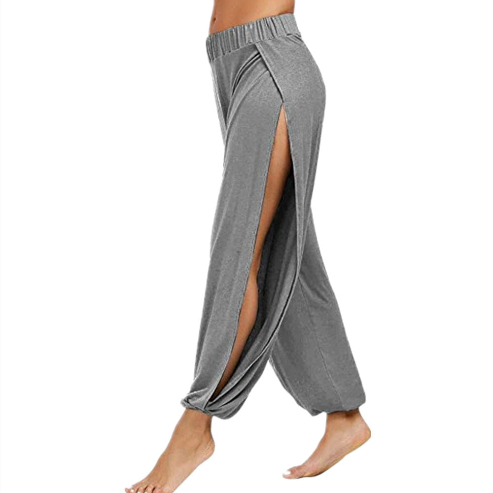 Damen luftige Freizehhose mit seitlichen Schlitzen Nord Taschen