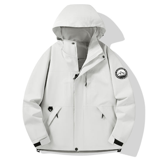 Damen wasserdichte Hardshell-Outdoorjacke mit Kapuze und Multifunktionstaschen Nord Taschen