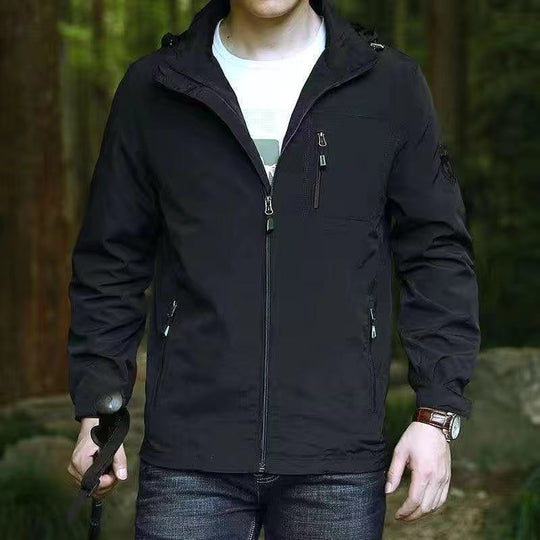 Herren Multifunktionale Zip-Jacke mit hohem Kragen Nord Taschen