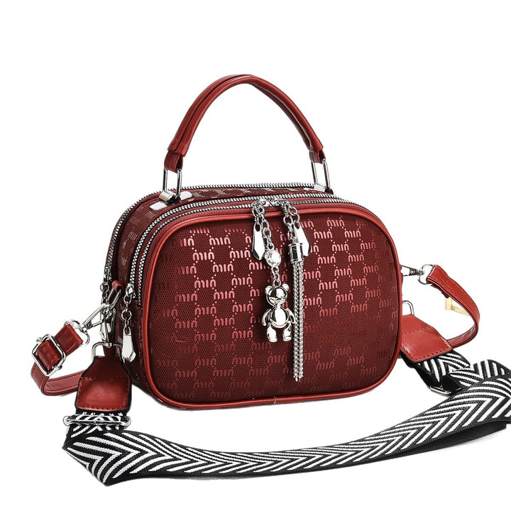 Damen Mini Handtasche mit einzigartiger Prägung und abnehmbarem Schulterriemen Nord Taschen
