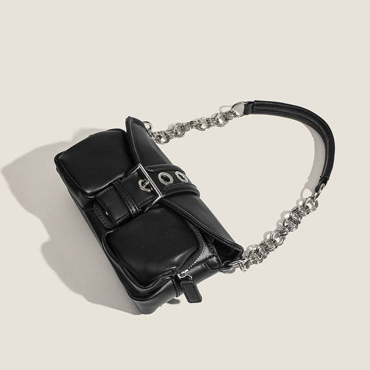 Damen Schultertasche mit verstellbarem Kettenriemen und fließendem Design Nord Taschen