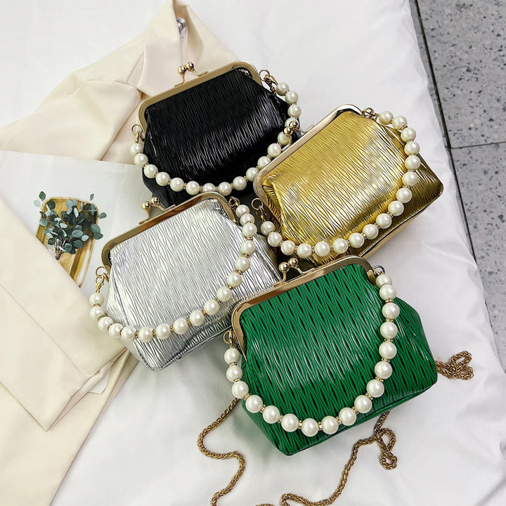 Damen elegante Handtasche mit Perlenakzenten Nord Taschen