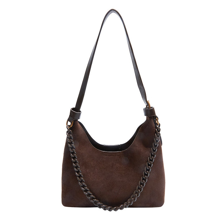 Damen trendige Schultertasche mit Kettenakzent Nord Taschen