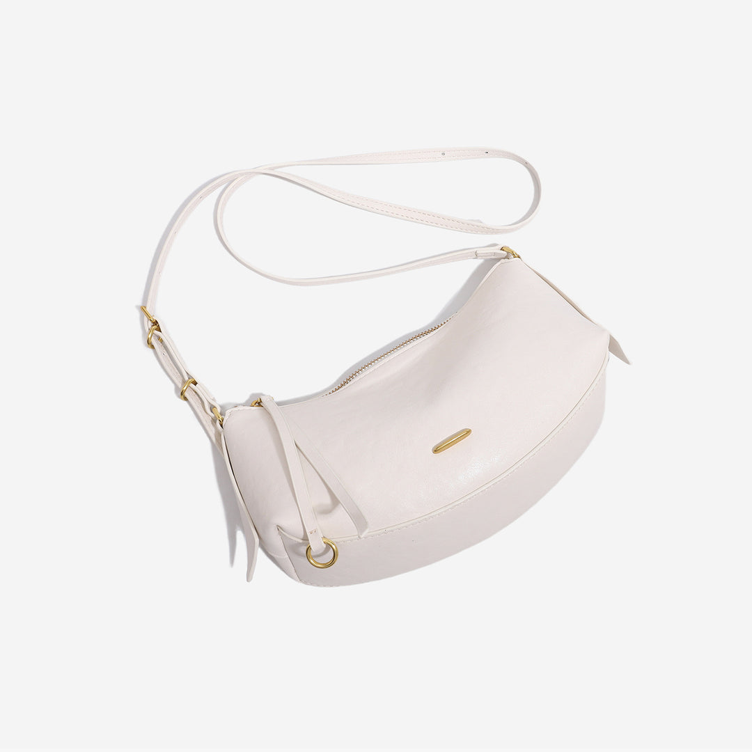Damen Schultertasche mit hochwertigem Leder und elegantem Reißverschluss Nord Taschen