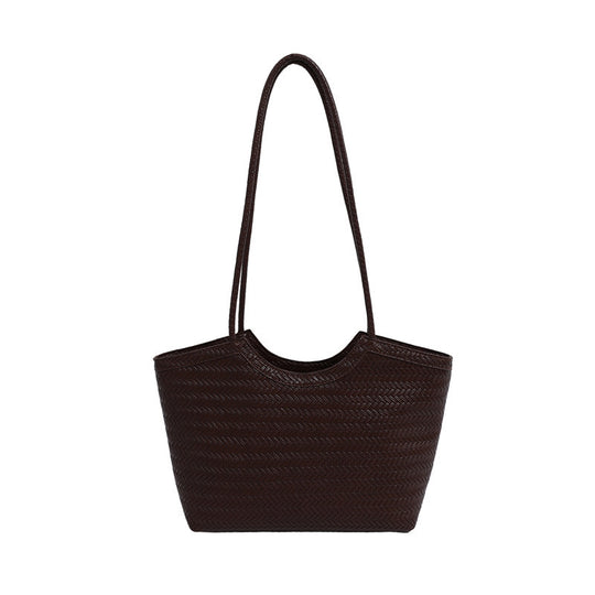 Damen Jute-Shopper-Tasche mit auffälligem Wabenmuster Nord Taschen