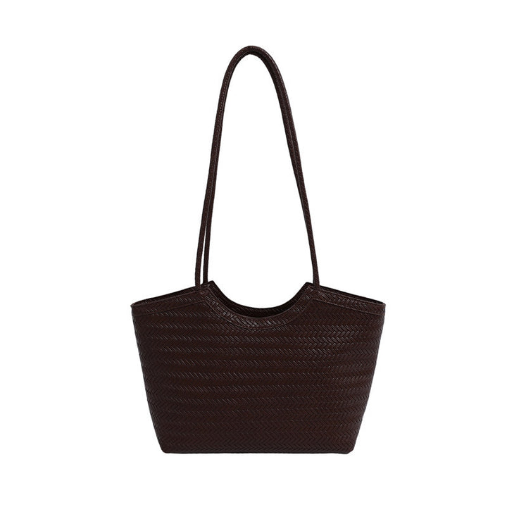 Damen Jute-Shopper-Tasche mit auffälligem Wabenmuster Nord Taschen
